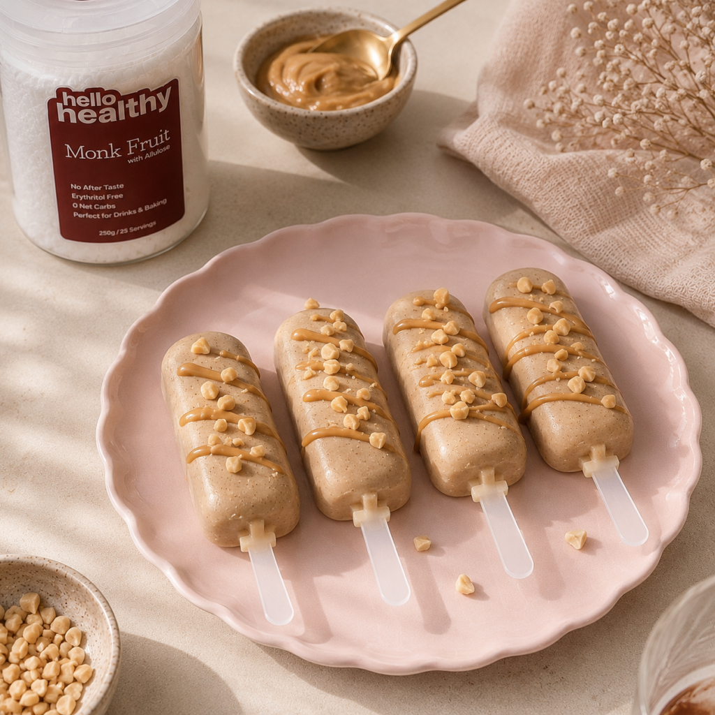 Creamy Peanut Butter Popsicles